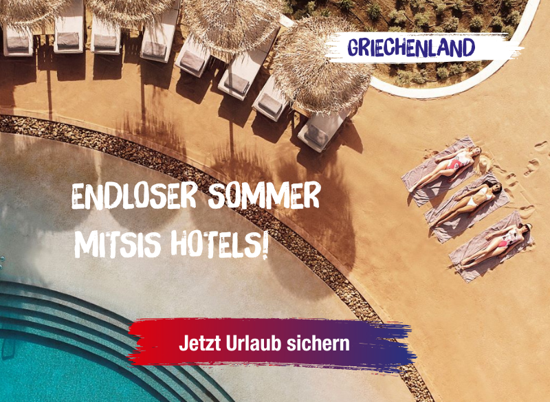 Griechenland. Sommer, Sonne. Mitsis Hotels!